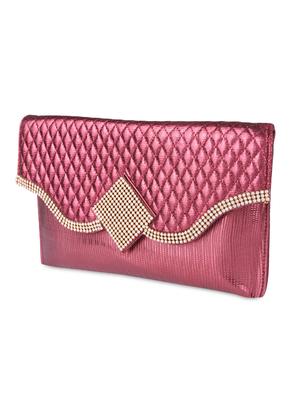 red faux leather embellished sling clutch - 9566799 - Standard Image - 5