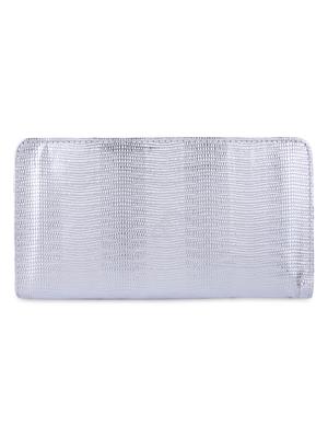 silver silk embellished clutch - 9566806 - Standard Image - 2