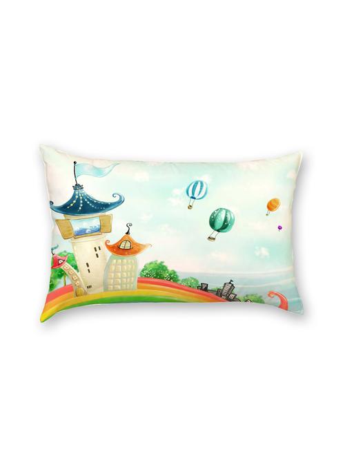 multicolor poly silk pillow - 9570321 - Standard Image - 1