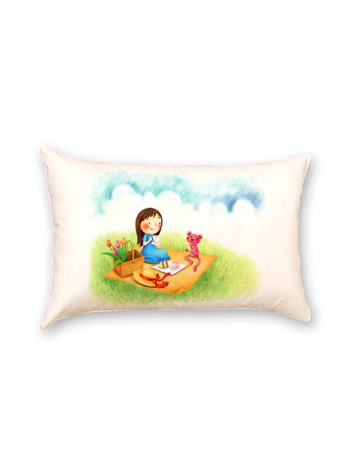 multicolor poly silk pillow - 9570336 - Standard Image - 1