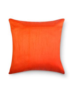 red embroidered cushion cover - 9573581 - Standard Image - 3