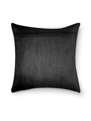 black embroidered cushion cover - 9573600 - Standard Image - 3