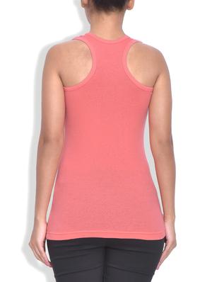 solid peach cotton tank top - 9583711 - Standard Image - 3