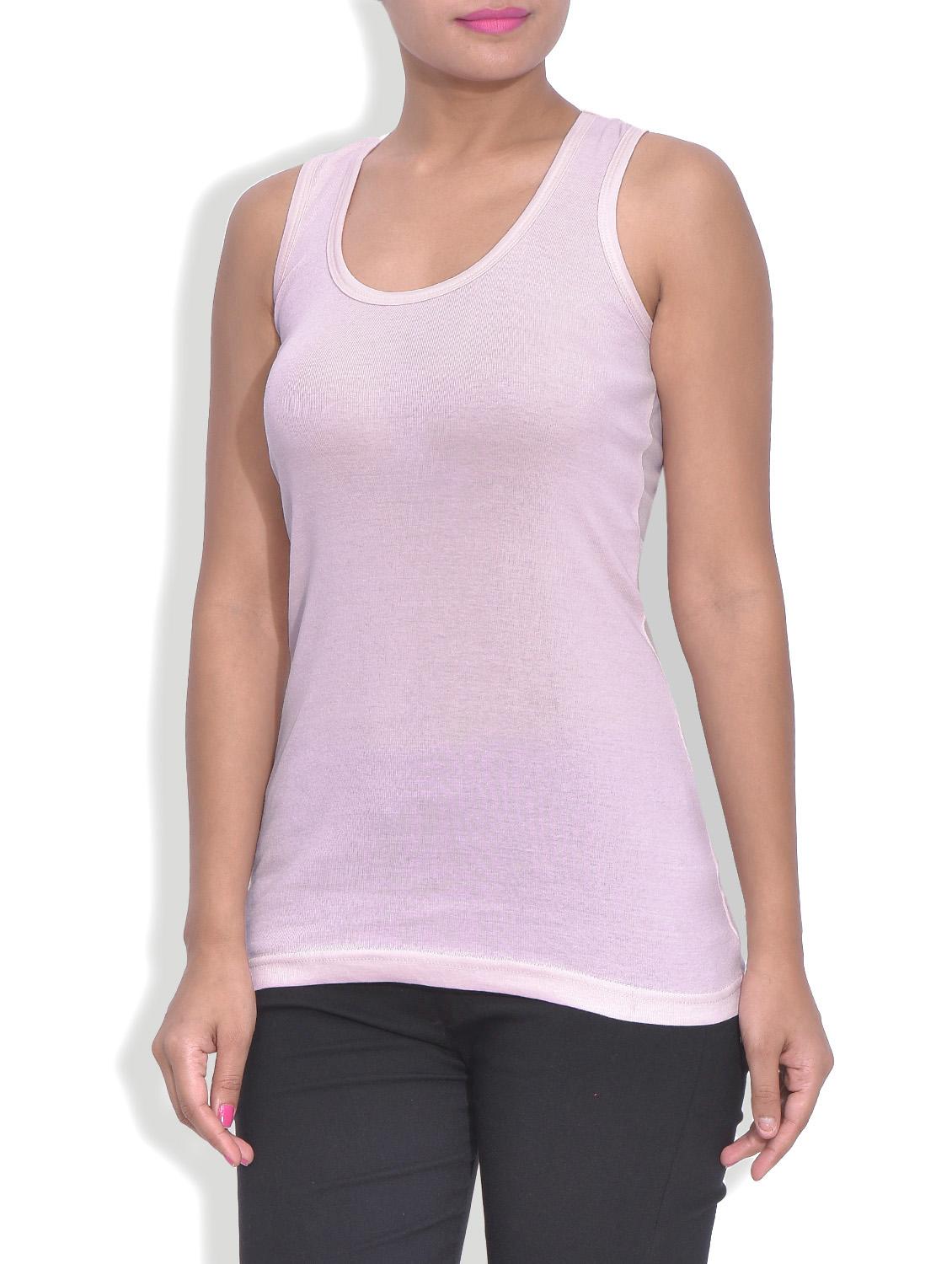 solid white cotton tank top - 9583717 - Zoom Image - 2