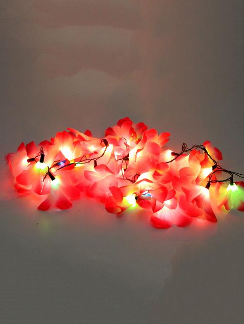 red and white plastic flower string light - 9589092 - Standard Image - 1