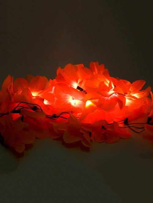orange plastic flower string light - 9589095 - Standard Image - 1