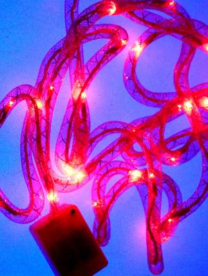 red plastic and net led pipe - 9589155 - Standard Image - 2