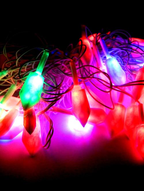 multicolored diamond shaped plastic string light - 9589192 - Standard Image - 1