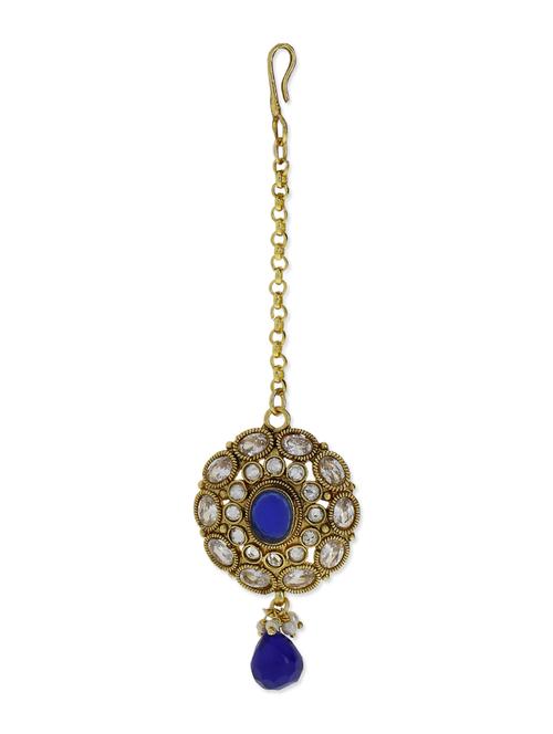 blue embellished pendants set - 9590397 - Standard Image - 1