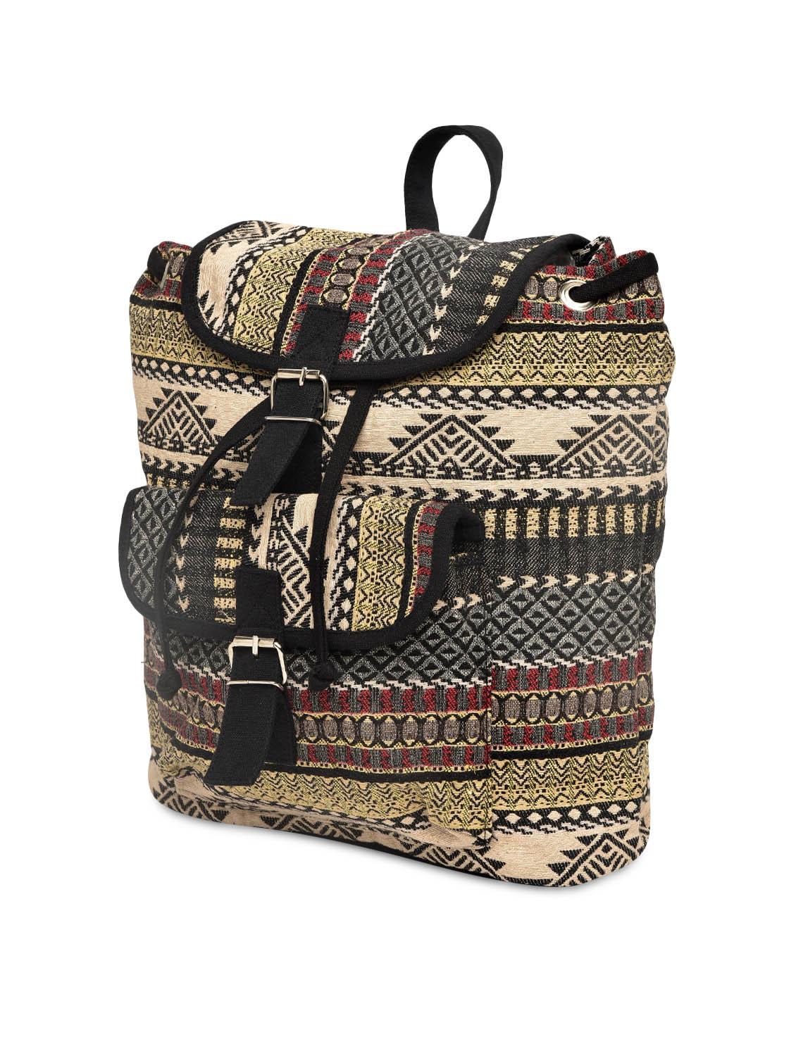 multicolored abstract canvas backpack - 9591664 - Zoom Image - 2
