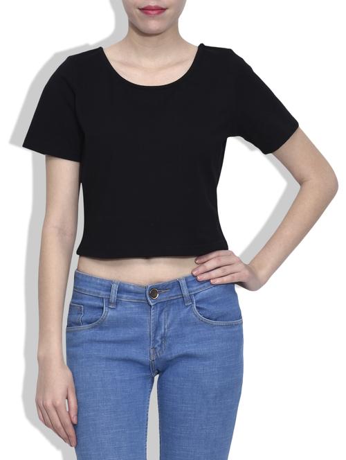 short sleeved crop tee - 9592978 - Standard Image - 1