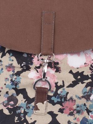 multi colored floral printed canvas sling bag - 9594060 - Standard Image - 4