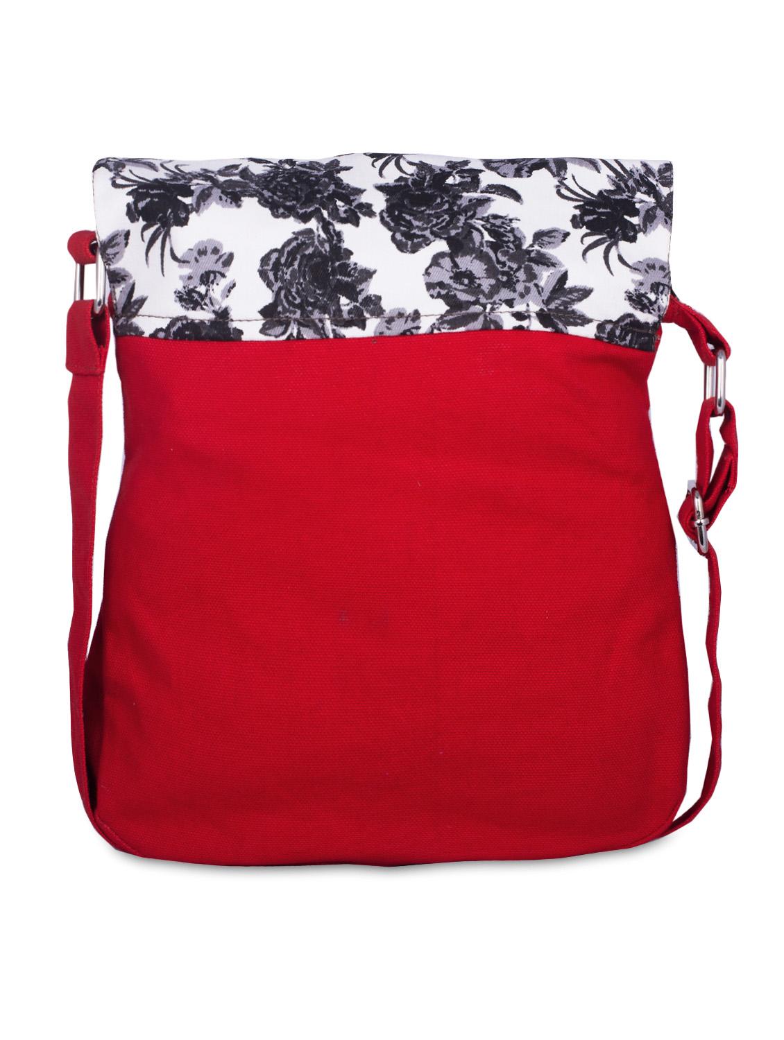 red floral printed canvas sling bag - 9594062 - Zoom Image - 2