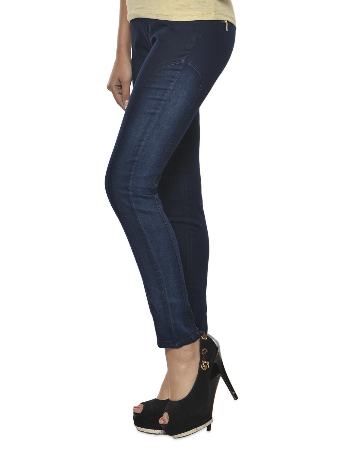 blue cotton lycra jegging - 960558 - Zoom Image - 2