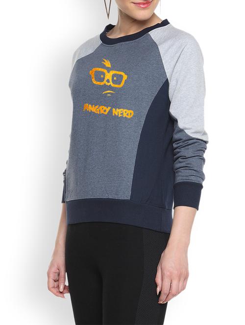 color block printed sweatshirt - 9606444 - Standard Image - 1