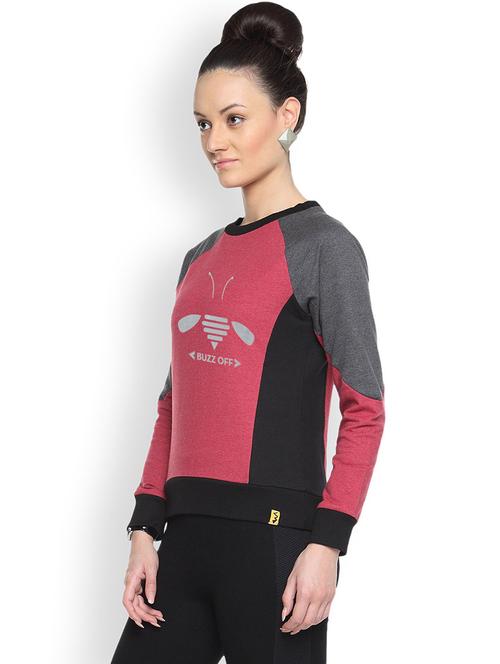 raglan sleeved color block sweatshirt - 9606450 - Standard Image - 1