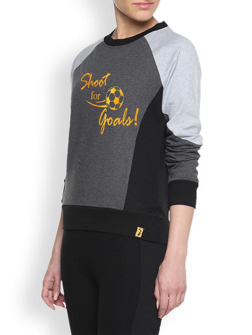 charcoal printed sweatshirt - 9606624 - Standard Image - 1