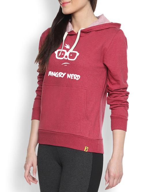 printed maroon sweatshirt - 9606776 - Standard Image - 1