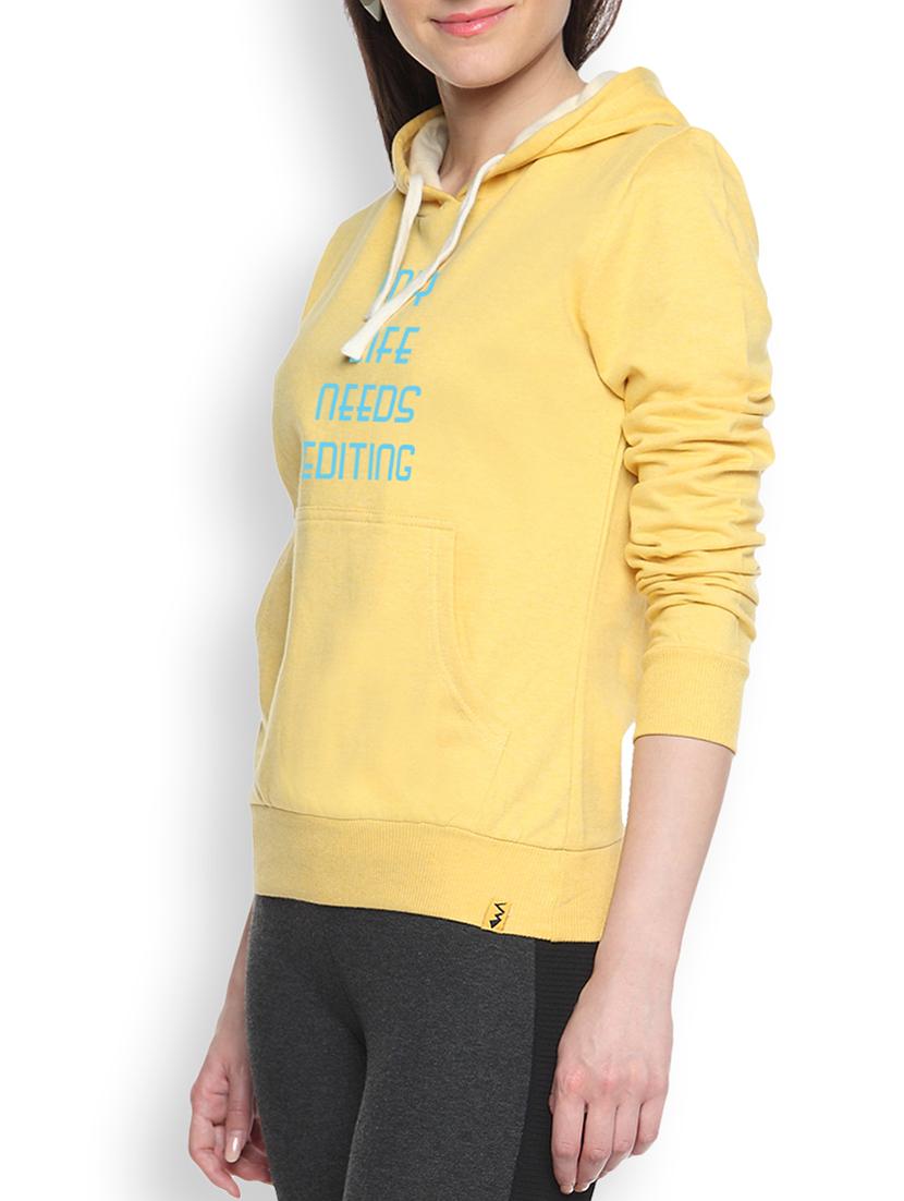 yellow printed cotton sweatshirt - 9607008 - Zoom Image - 1