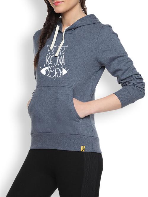 grey cotton printed sweatshirt - 9607162 - Standard Image - 1