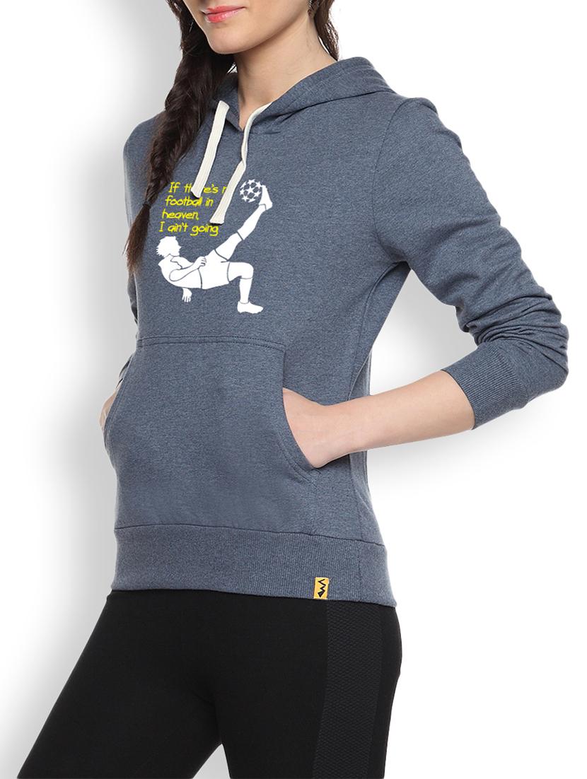 grey cotton typographic printed sweatshirt - 9607172 - Zoom Image - 1