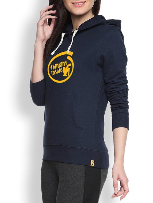 blue cotton printed sweatshirt - 9607213 - Standard Image - 1