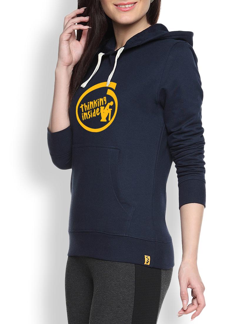 blue cotton printed sweatshirt - 9607213 - Zoom Image - 1