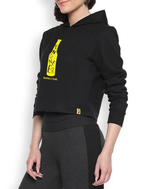 hooded neck graphic sweatshirt - 9607272 - Standard Image - 1