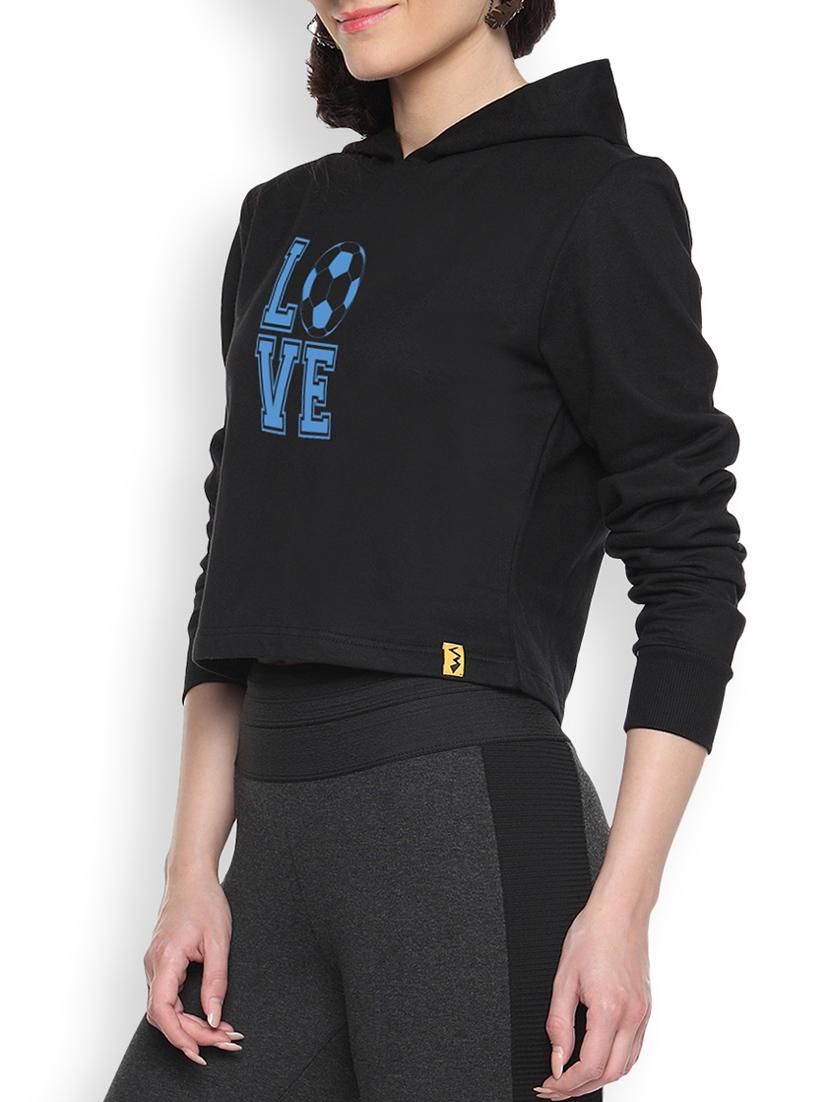 hooded neck graphic sweatshirt - 9607294 - Zoom Image - 1