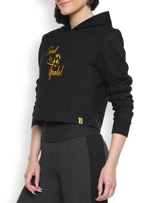 hooded neck printed sweatshirt - 9607313 - Standard Image - 1
