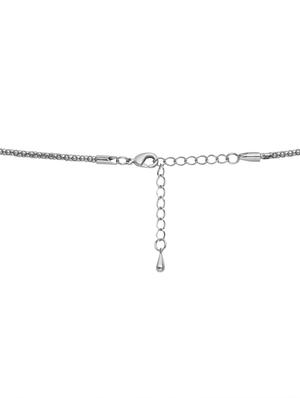 embellished silver flower pendant necklace - 9612063 - Standard Image - 2