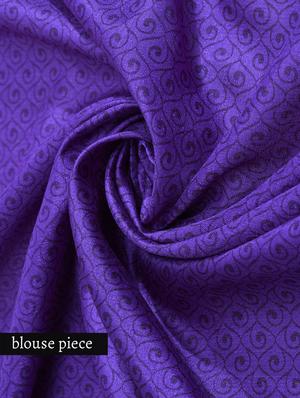 pink and purple silk madhubani saree with blouse - 9613958 - Standard Image - 3