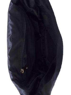 monochrome striped canvas and leatherette sling bag - 9614986 - Standard Image - 3