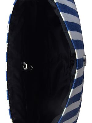 blue and white striped canvas sling bag - 9614988 - Standard Image - 3