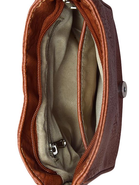 brown leatherette sling bag - 9614999 - Zoom Image - 3