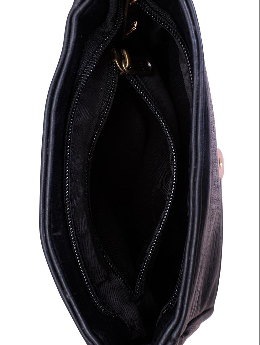 black faux leather sling bag - 9615000 - Zoom Image - 3
