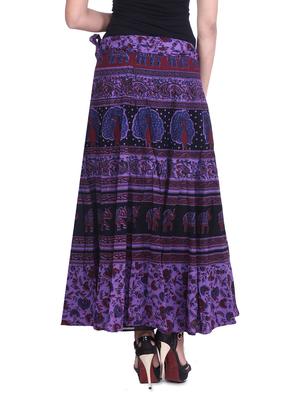jaipuri printed long wrap skirt - 9617173 - Standard Image - 3