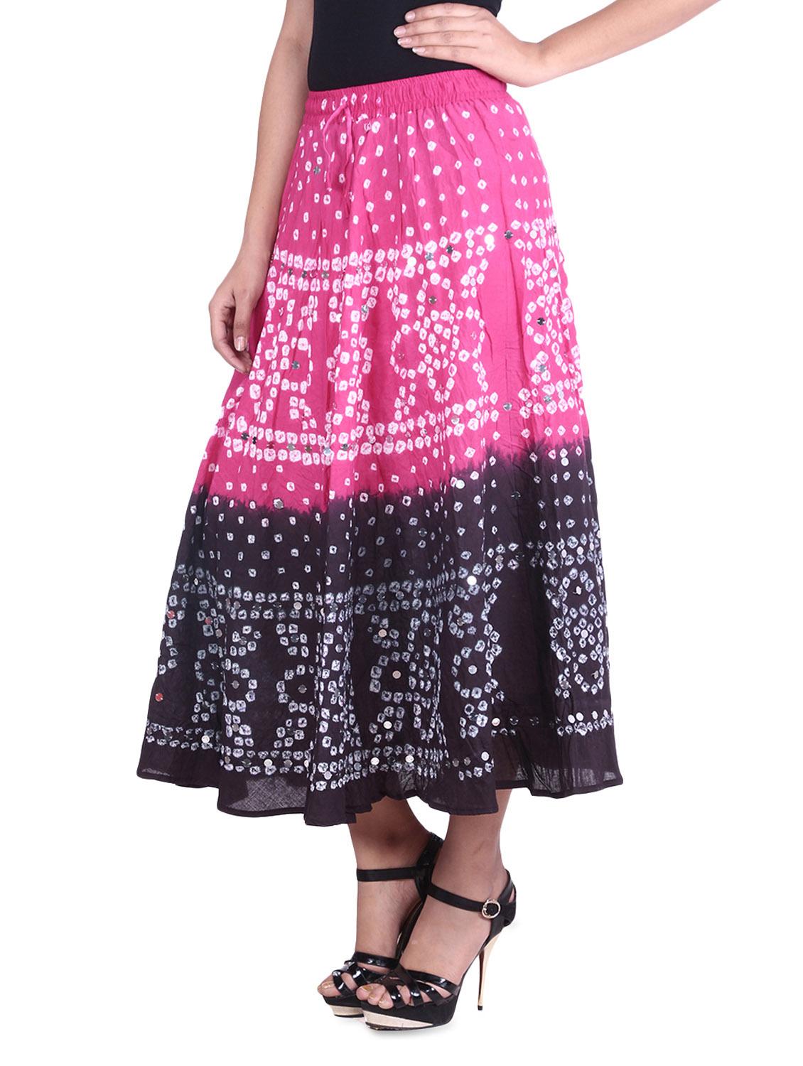 sequined tie and dye skirt - 9617180 - Zoom Image - 2