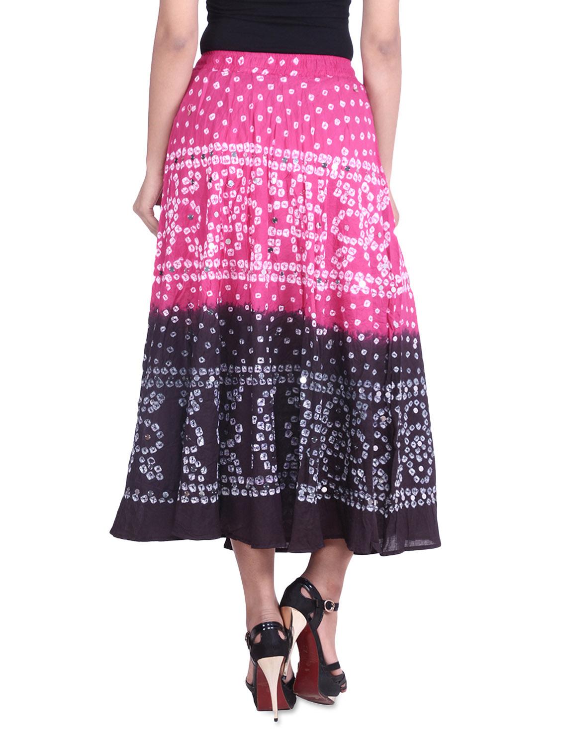 sequined tie and dye skirt - 9617180 - Zoom Image - 3