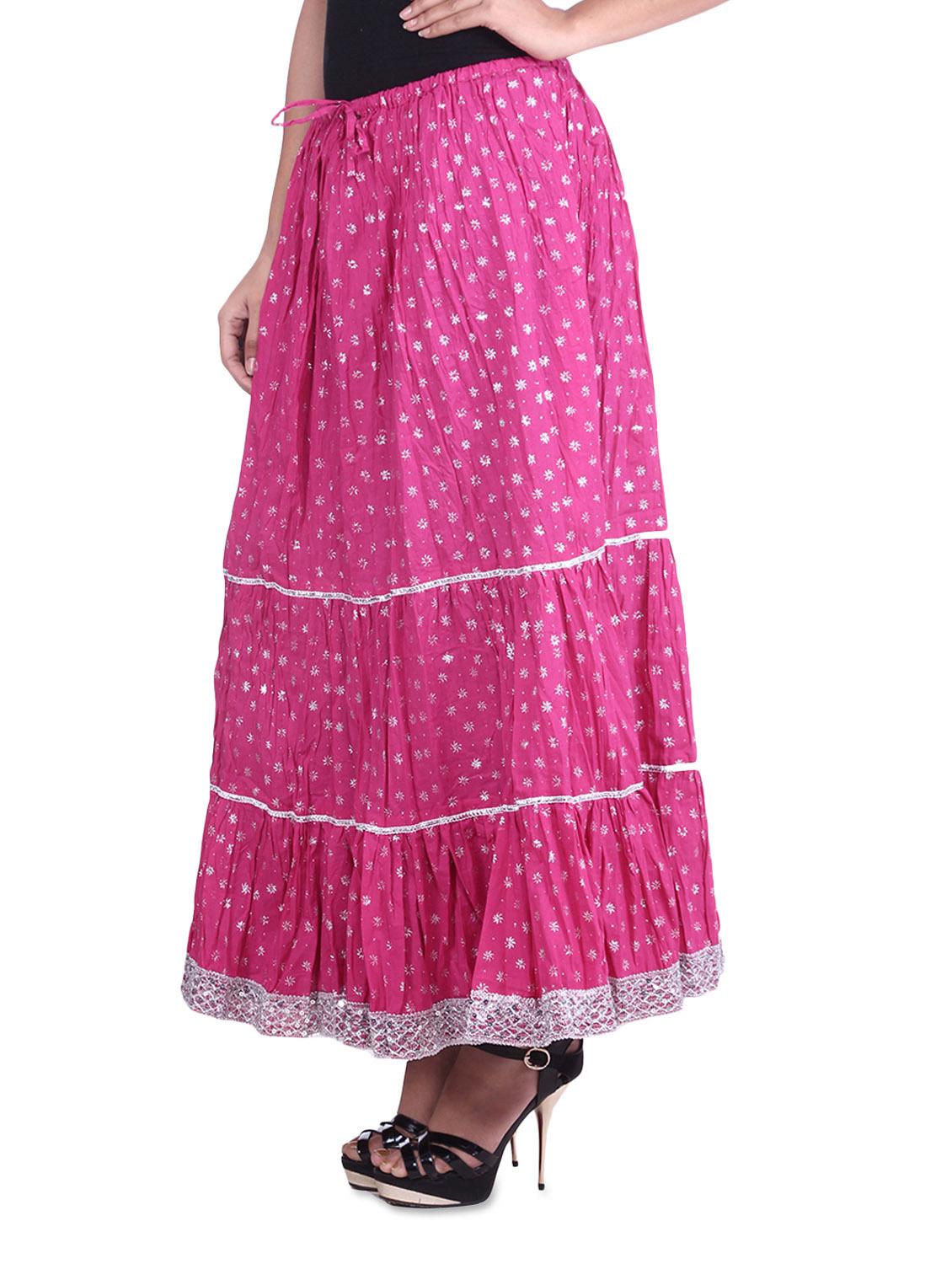 printed gathered skirt - 9617186 - Zoom Image - 2