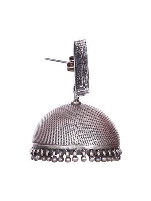 sterling silver beaded jhumkas - 9618185 - Standard Image - 3
