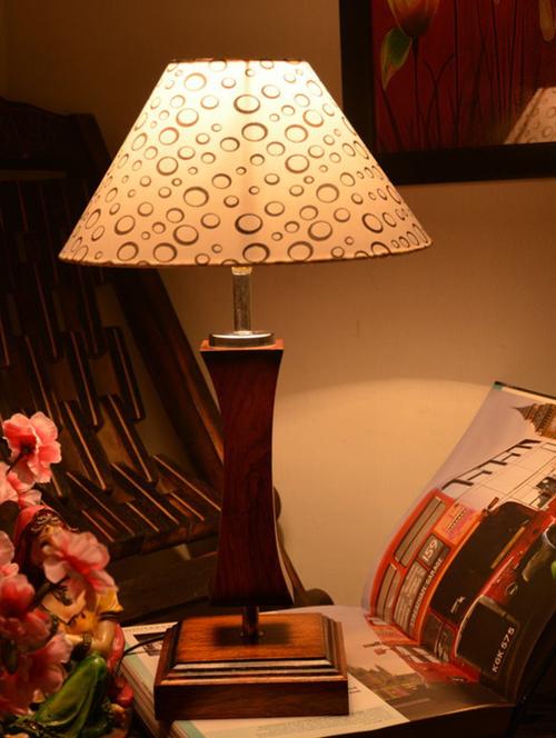 multicolored wooden table lamp - 9618593 - Standard Image - 1
