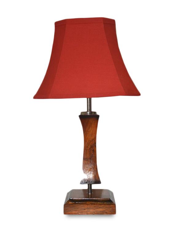 brown and red wooden table lamp - 9618602 - Zoom Image - 2