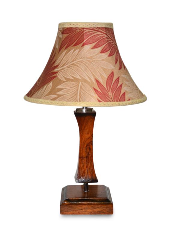 multicolored wooden table lamp with printed shade - 9618612 - Zoom Image - 2