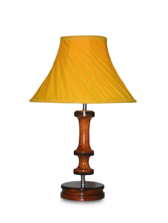 brown and yellow wooden table lamp - 9618618 - Zoom Image - 2