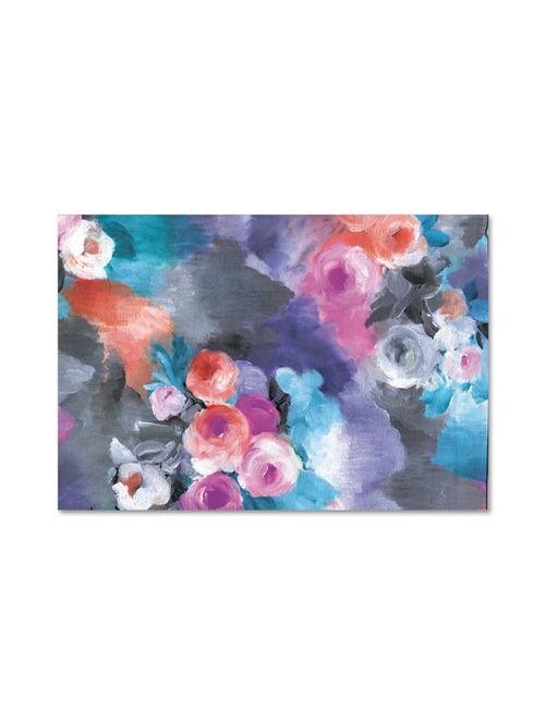 multicolour abstract printed canvas painting with wooden frame - 9618895 - Standard Image - 1