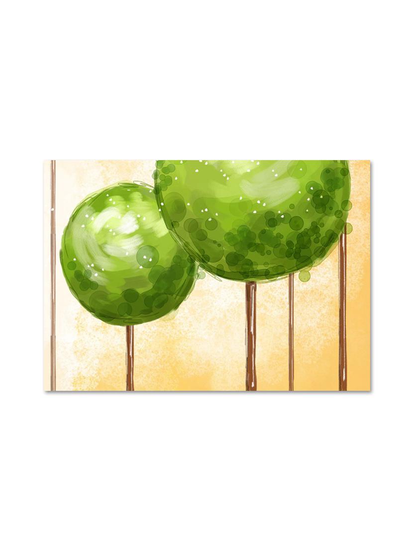 multicolour abstract printed canvas painting with wooden frame - 9618919 - Zoom Image - 1