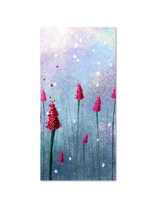 multicolour abstract printed canvas painting with wooden frame - 9618927 - Standard Image - 1