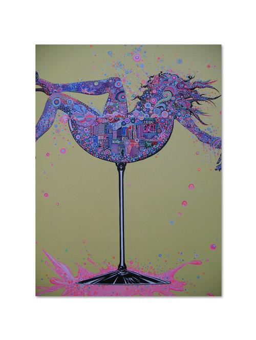 multicolour abstract printed canvas painting - 9618928 - Standard Image - 1