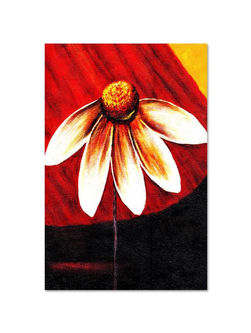 multicolour abstract printed canvas painting with wooden frame - 9618947 - Standard Image - 1